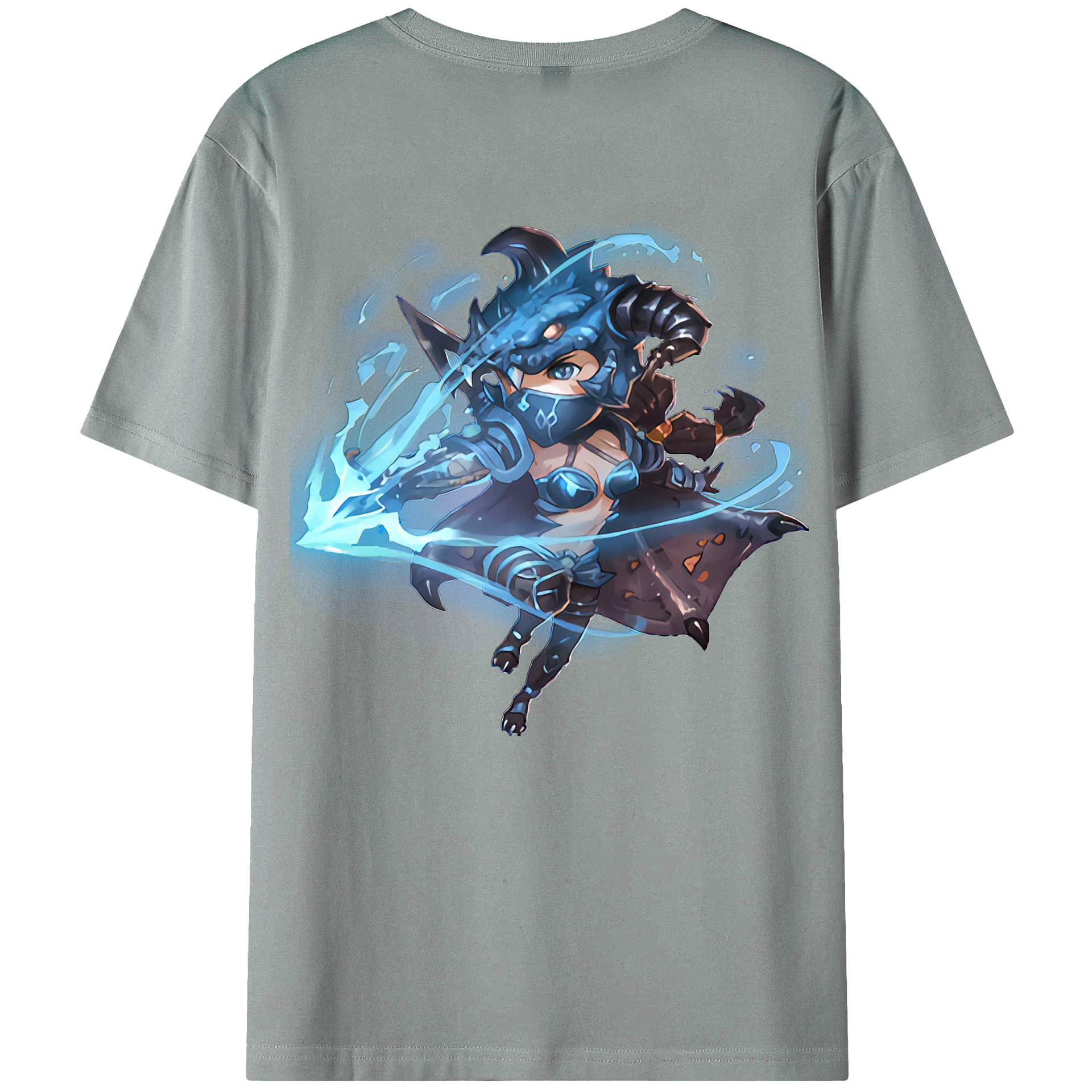 （画像用） リーグ・オブ・レジェンド League of Legends LOL 綿100％ メンズ半袖Tシャツ（バックプリント） 通気性